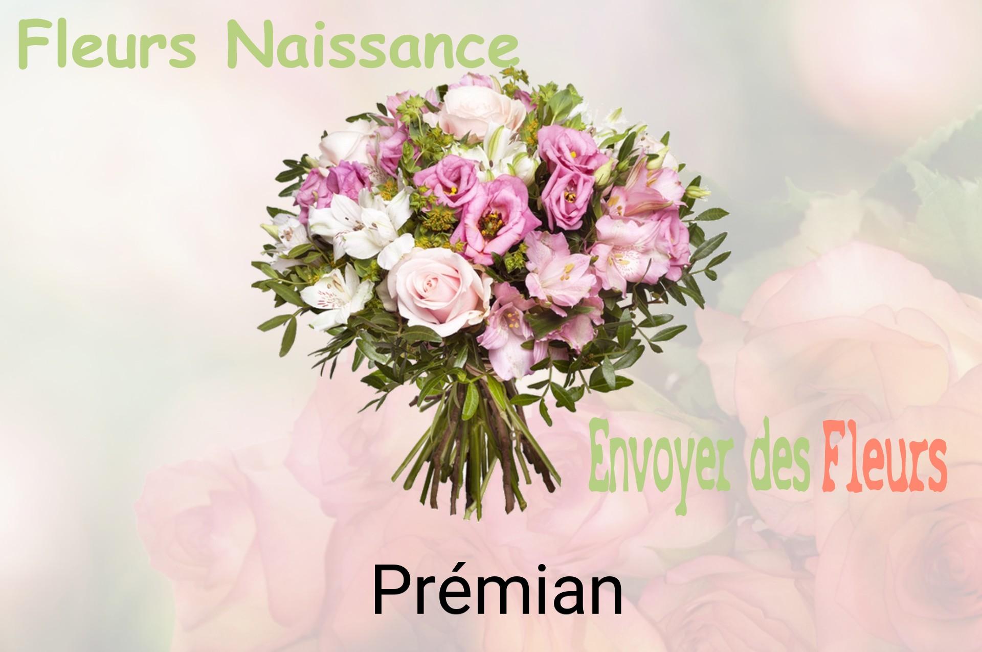 Bouquet de fleurs de naissance livré à Prémian
